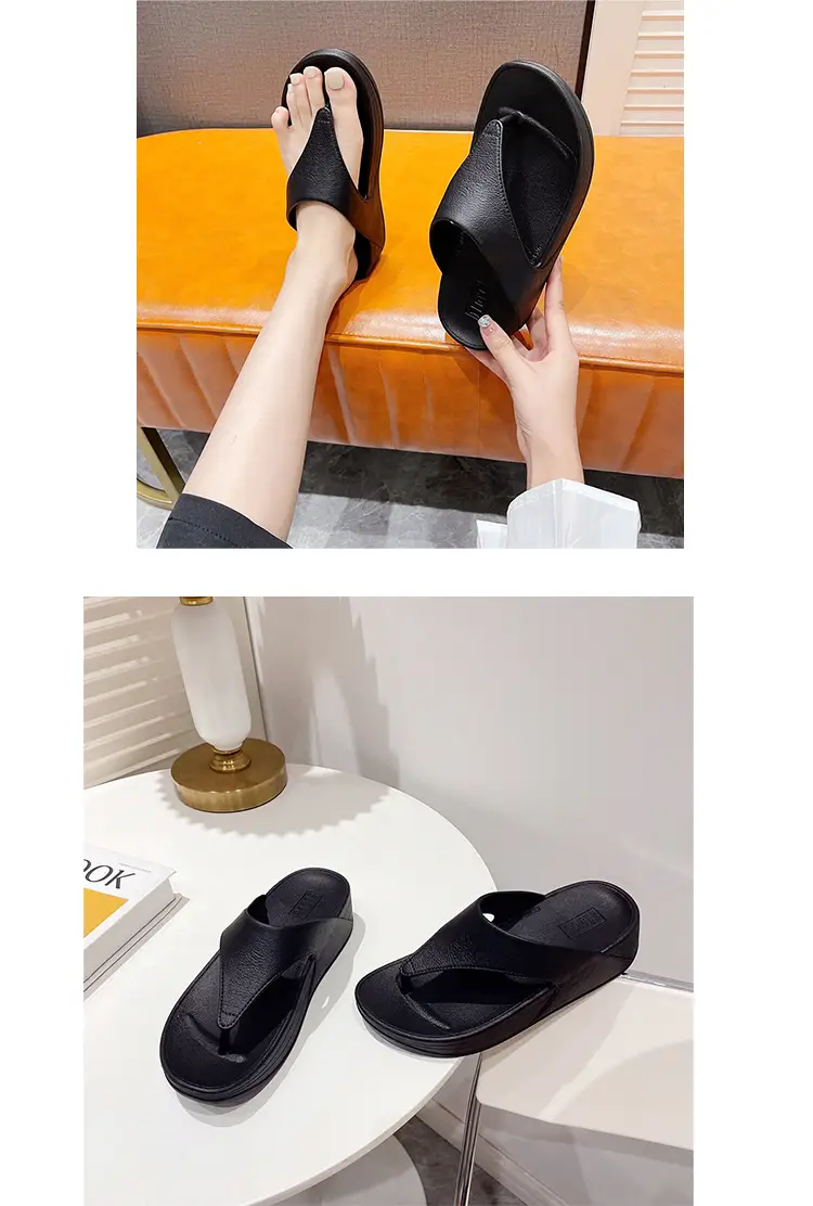 Women Pink Wedge Slippers 2023 Summer Waterproof — feature 19