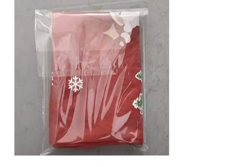 Cute Santa Claus Non-Woven Chair Cover Red 80g — feature 17