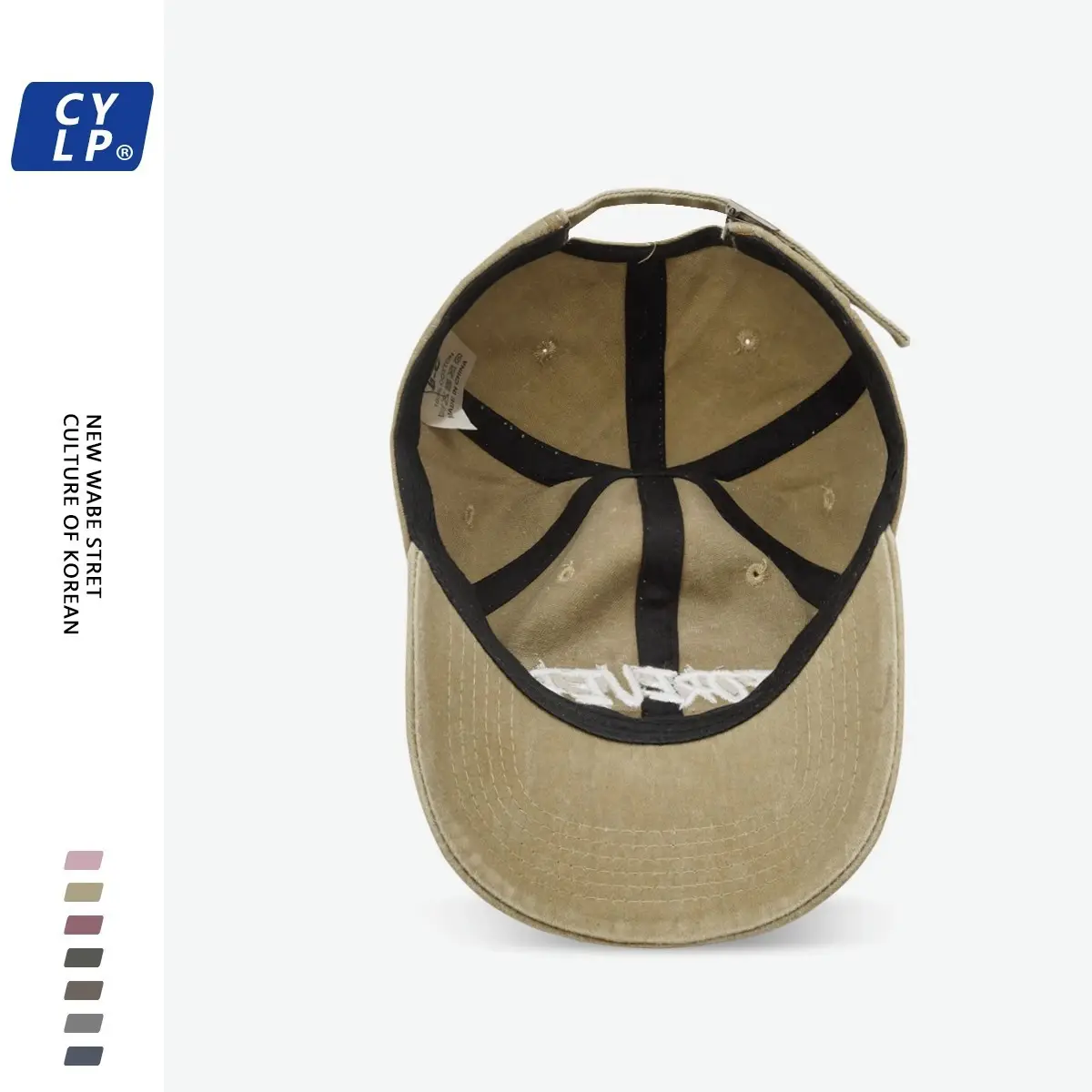 Three-Dim Embroidered Baseball Cap Forever Grey — feature 17