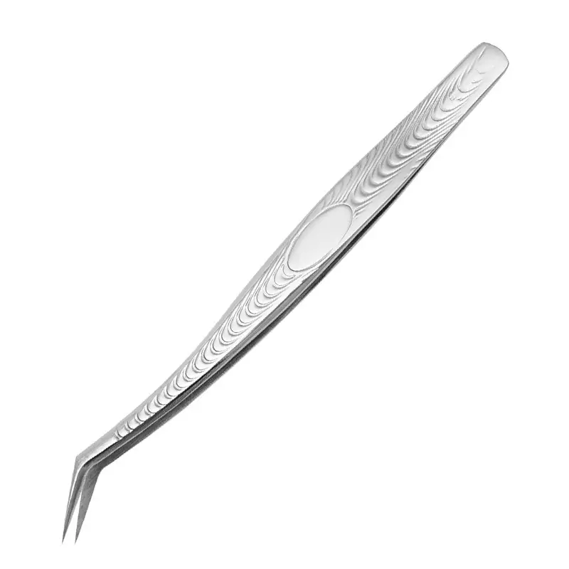 Gold Plated Eyelash Tweezers for Grafting False Eyelashes - Image 10