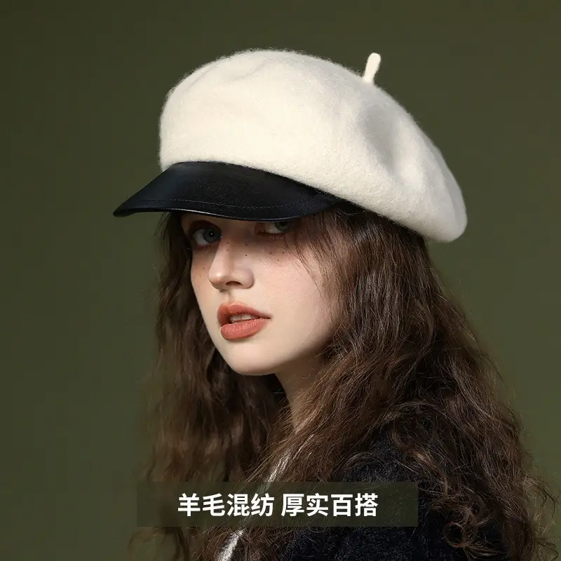 Octagonal Cap for Women Retro Disco Peaked Hat - Image 5