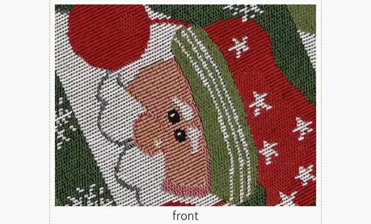 Red Christmas Tablecloth with Tassel Design — feature 8