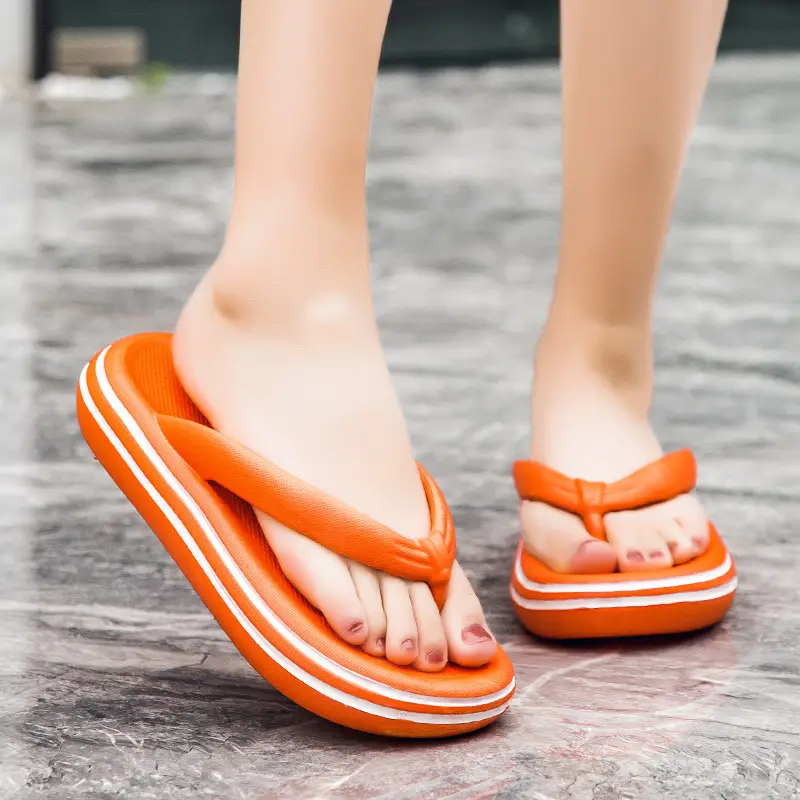 Men's Black Non-Slip Flip Flops Summer Slippers