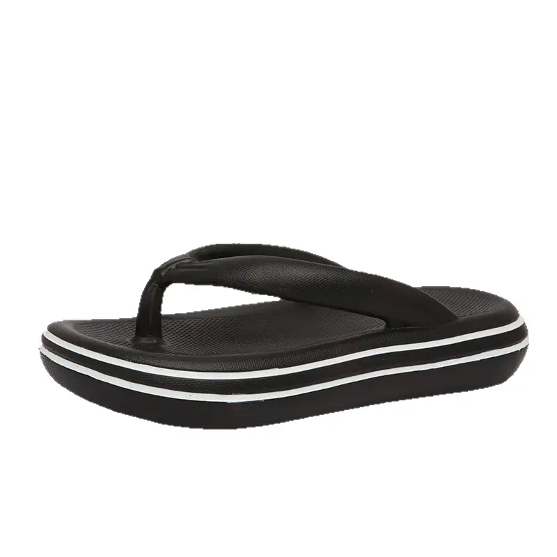 Men's Black Non-Slip Flip Flops Summer Slippers