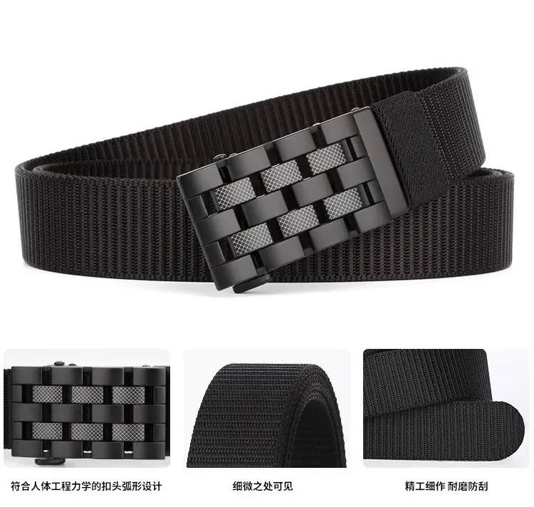 Men's Coffee Color Automatic Buckle Belt β feature 11