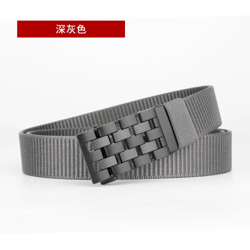Men's Coffee Color Automatic Buckle Belt - Image 2
