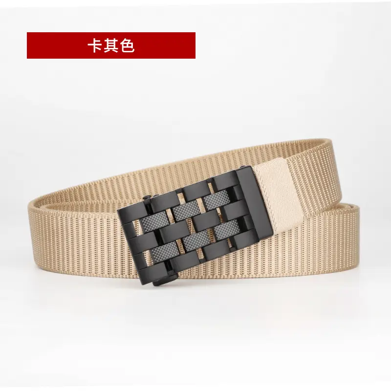 Men's Coffee Color Automatic Buckle Belt - Image 3