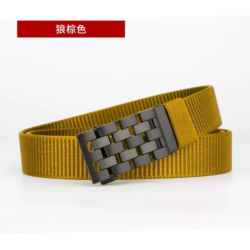 Men's Coffee Color Automatic Buckle Belt - Image 5