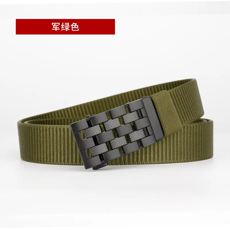 Men's Coffee Color Automatic Buckle Belt - Image 6