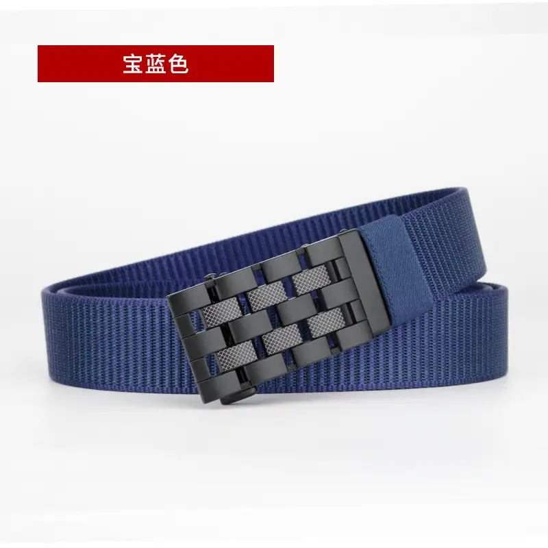 Men's Coffee Color Automatic Buckle Belt - Image 7