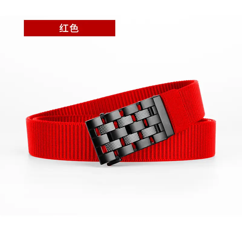 Men's Coffee Color Automatic Buckle Belt - Image 8