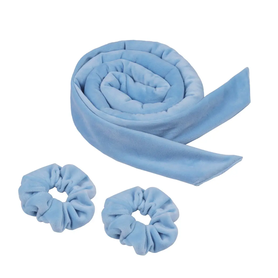 Purple Velvet Hair Scrunchies & Bow Set - Image 10