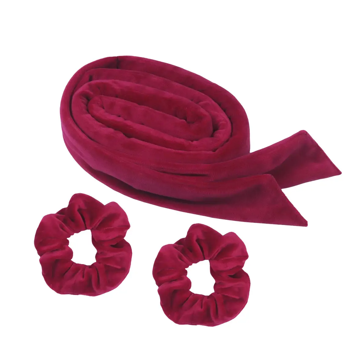 Purple Velvet Hair Scrunchies & Bow Set - Image 11