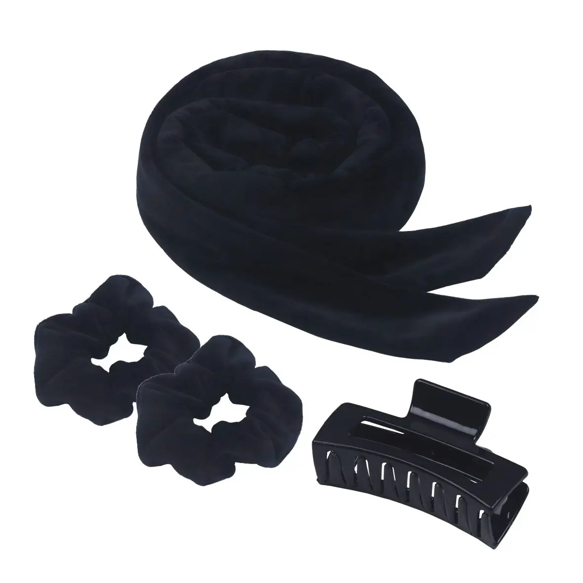 Purple Velvet Hair Scrunchies & Bow Set - Image 13