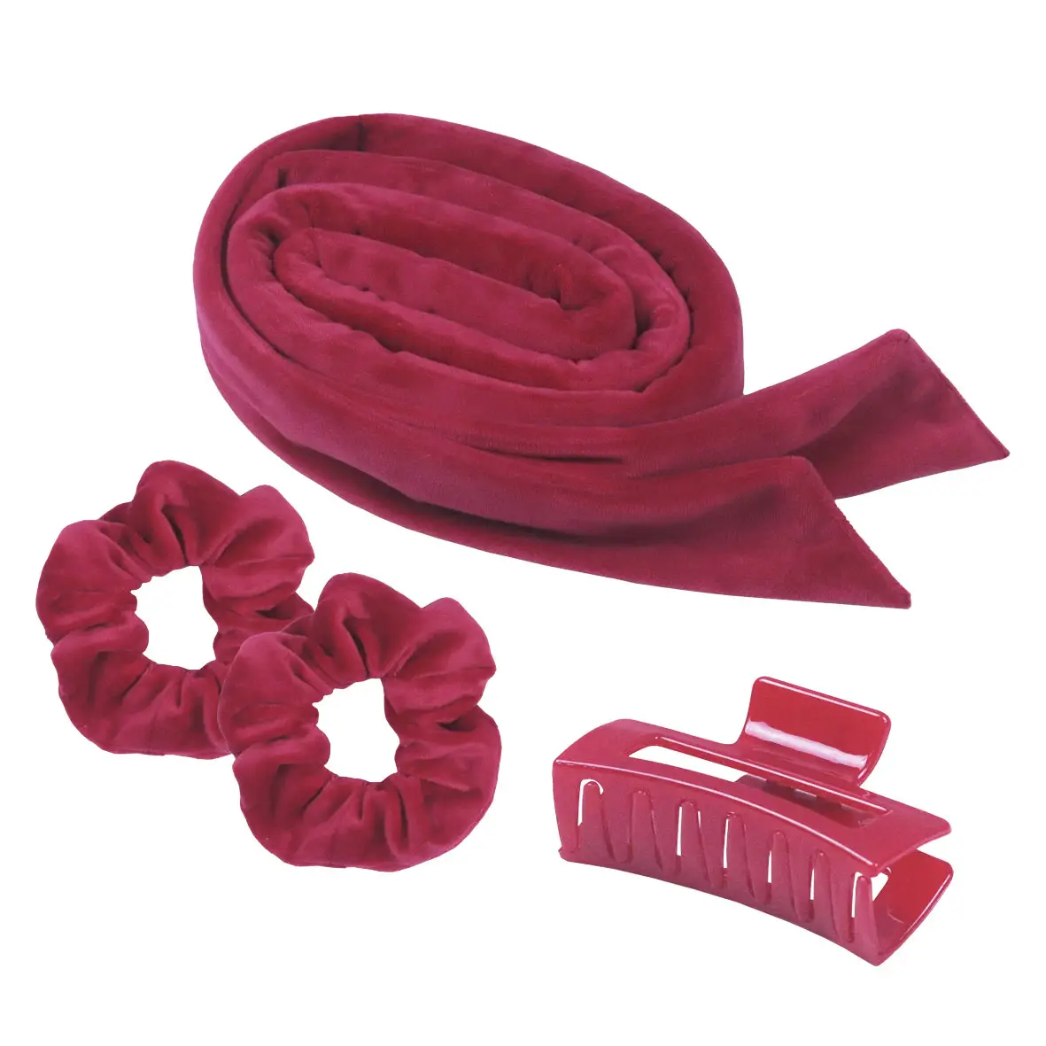 Purple Velvet Hair Scrunchies & Bow Set - Image 17
