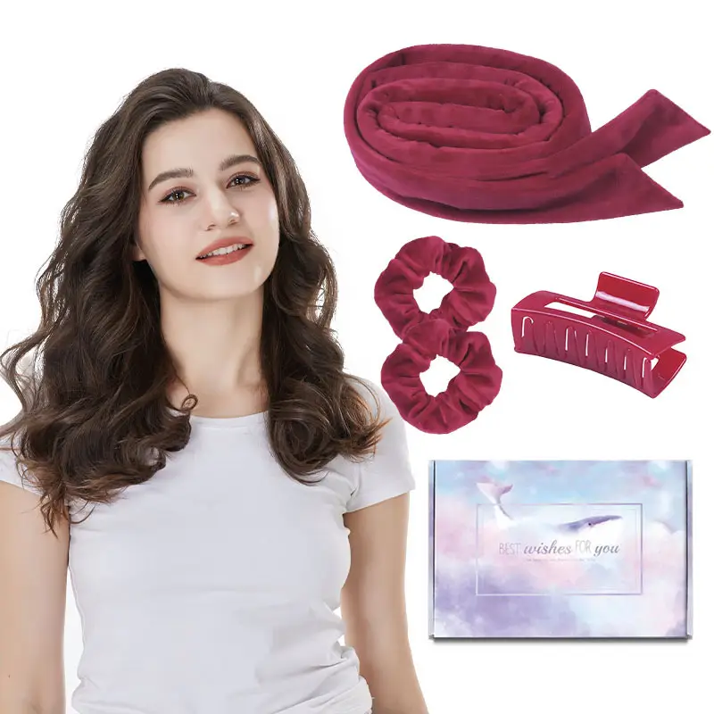 Purple Velvet Hair Scrunchies & Bow Set - Image 28