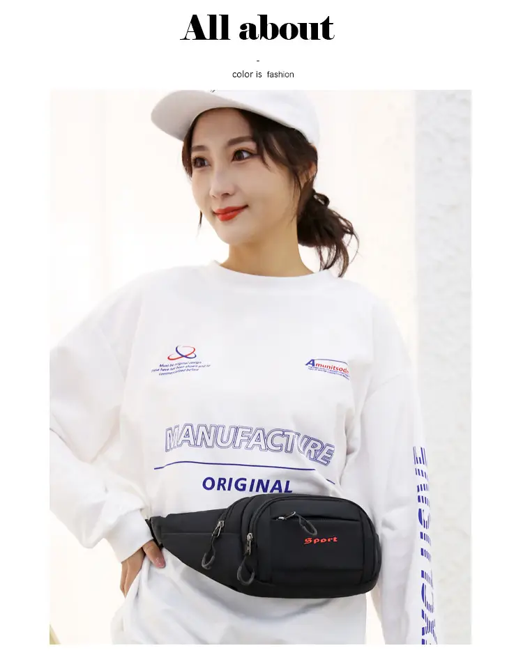 Waterproof Oxford Cloth Waist Bag for Business & Sports — feature 11