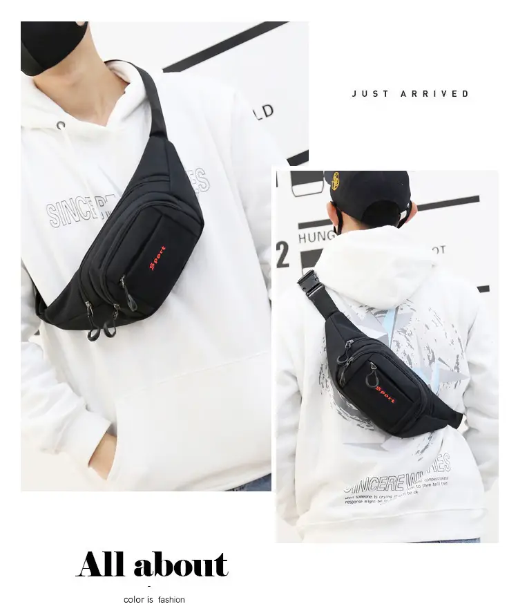 Waterproof Oxford Cloth Waist Bag for Business & Sports — feature 14