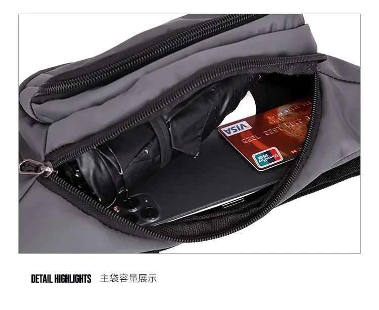 Waterproof Oxford Cloth Waist Bag for Business & Sports — feature 25