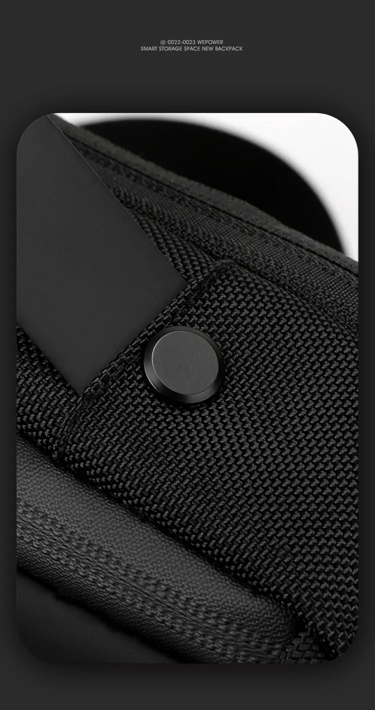 Men's Black Shoulder Messenger Bag Adjustable Strap — feature 22