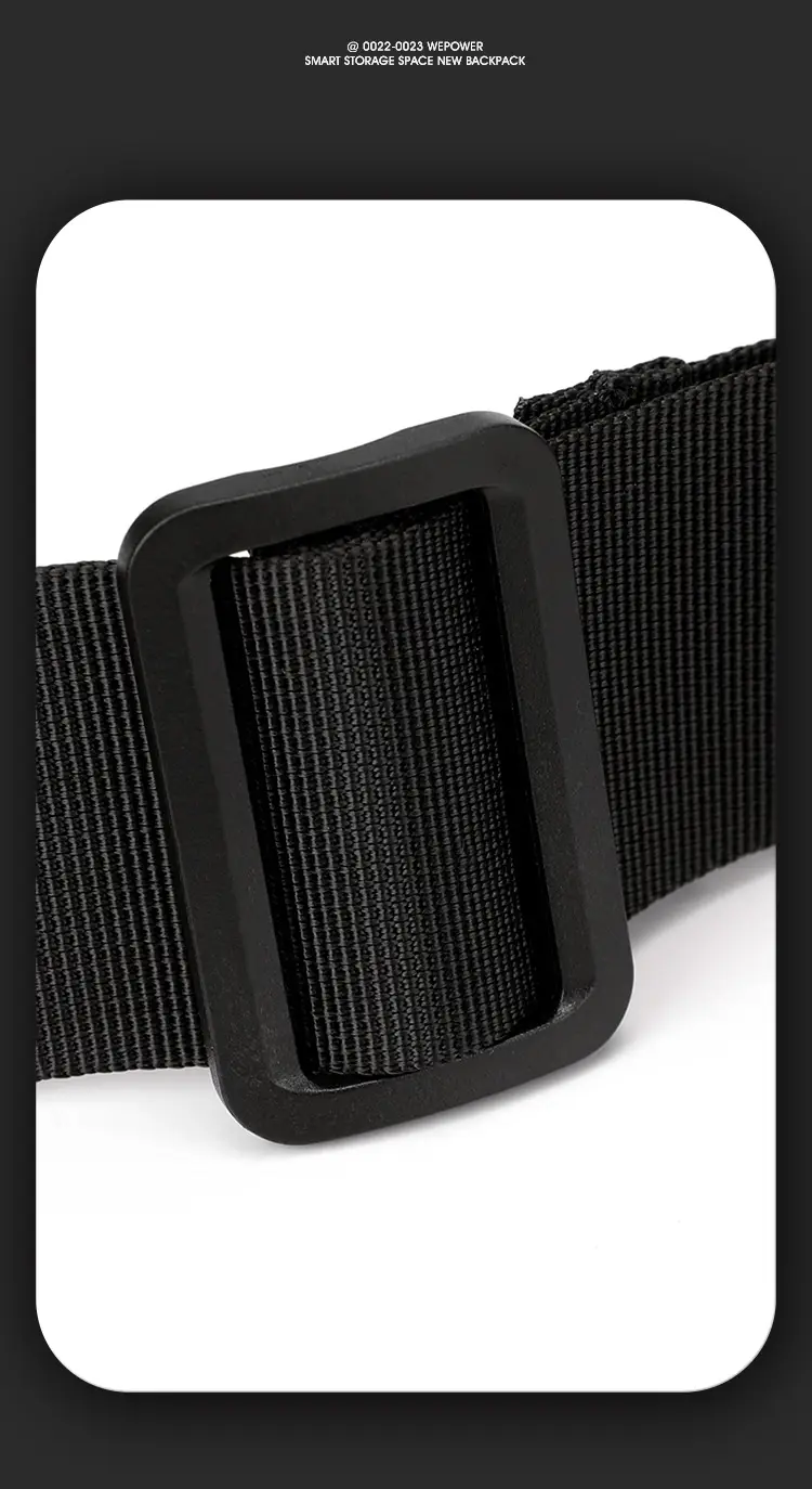 Men's Black Shoulder Messenger Bag Adjustable Strap — feature 23