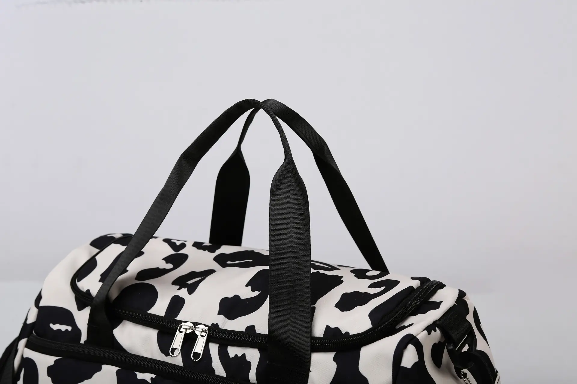Cowskin Print Travel Bag for Students & Travelers — feature 20