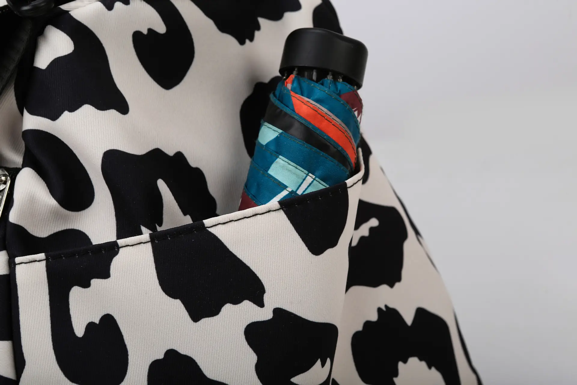 Cowskin Print Travel Bag for Students & Travelers — feature 25