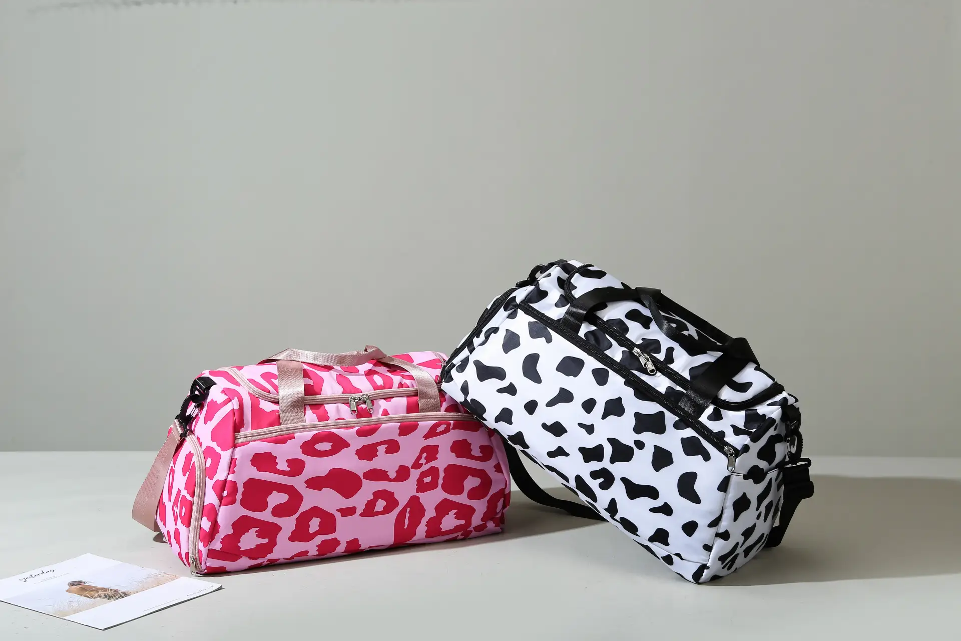 Cowskin Print Travel Bag for Students & Travelers — feature 37