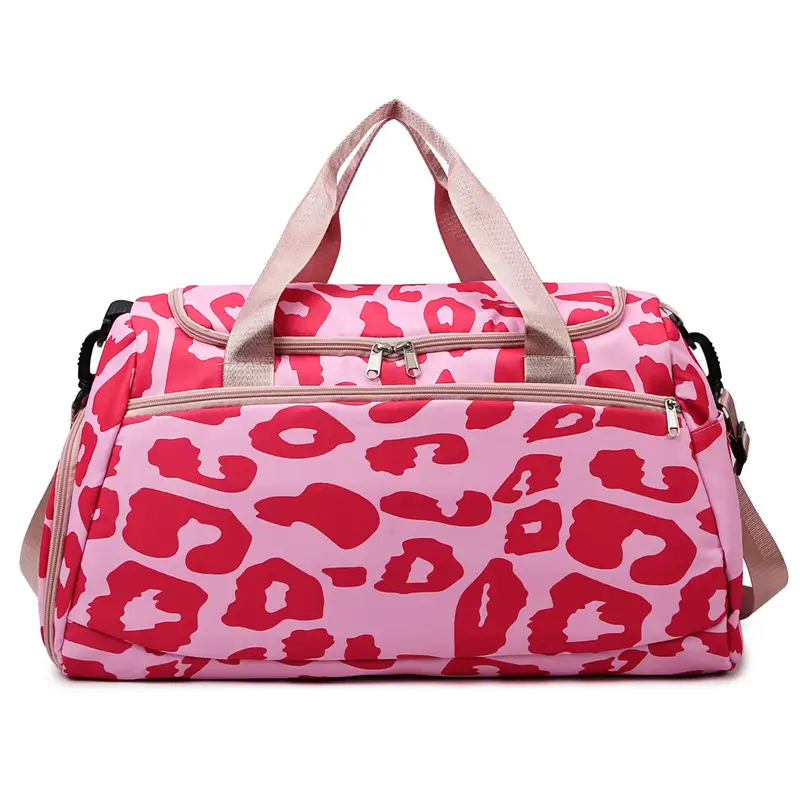 Cowskin Print Travel Bag for Students & Travelers - Image 2