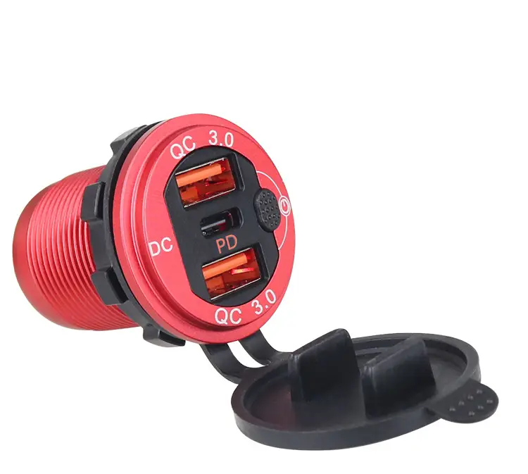 Double QC3.0 Single PD USB Car Charger Aluminum — feature 10