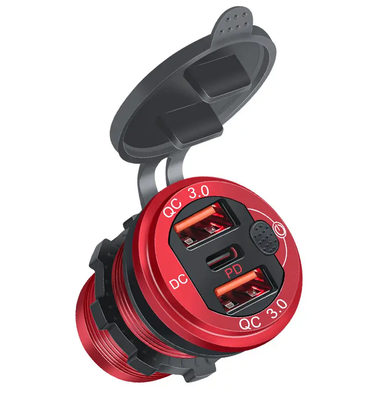Double QC3.0 Single PD USB Car Charger Aluminum — feature 7