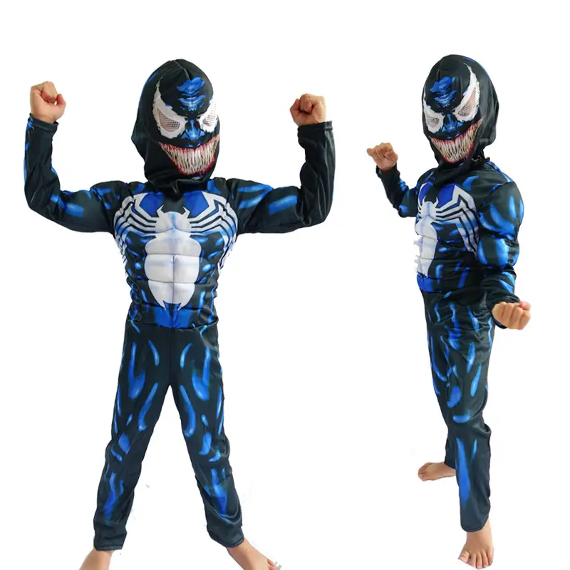 Halloween Avengers Iron Man Captain America Superman Spider-Man Hulk Children Muscle Costume — feature 10