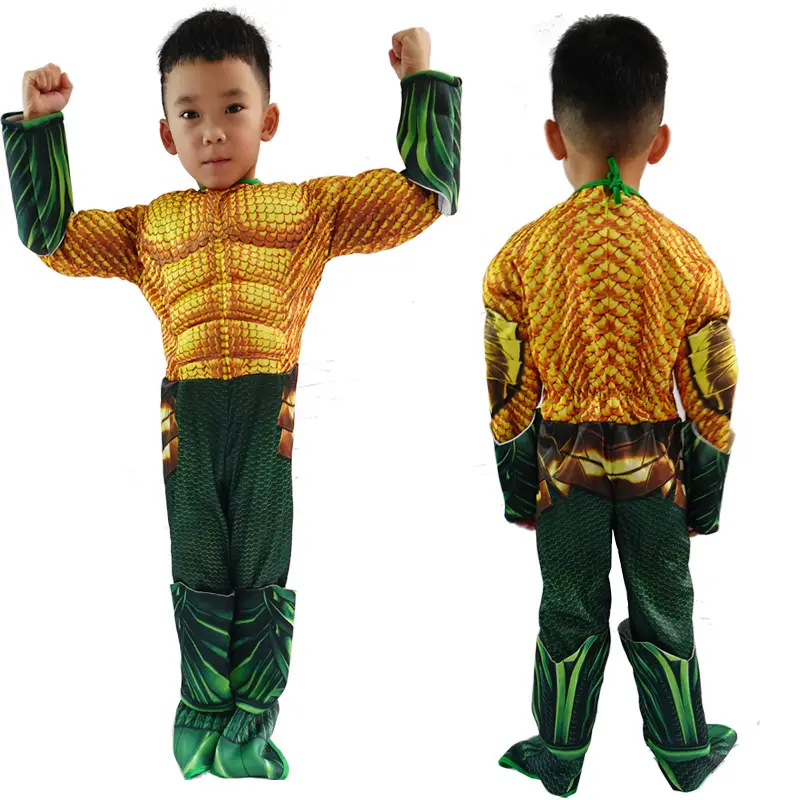 Halloween Avengers Iron Man Captain America Superman Spider-Man Hulk Children Muscle Costume — feature 13