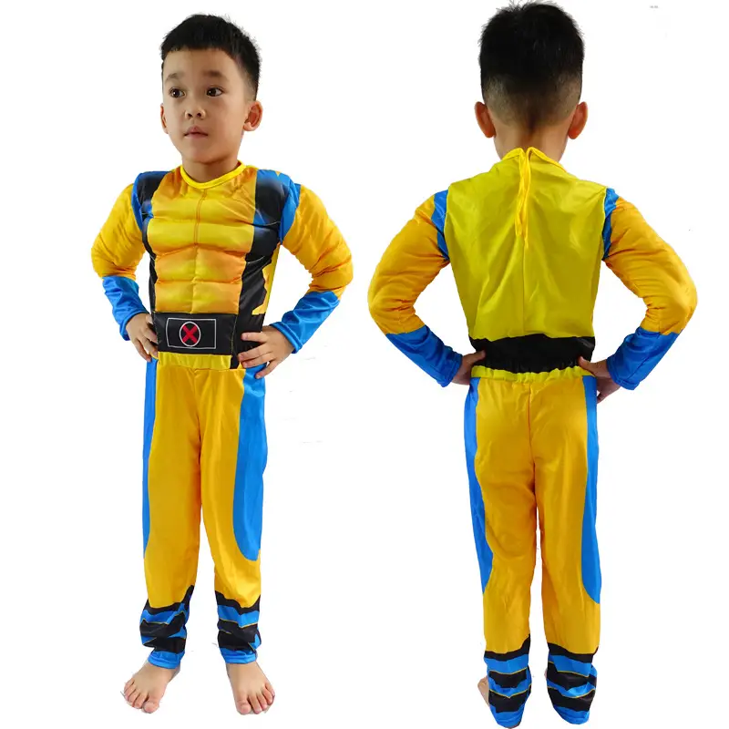 Halloween Avengers Iron Man Captain America Superman Spider-Man Hulk Children Muscle Costume — feature 14