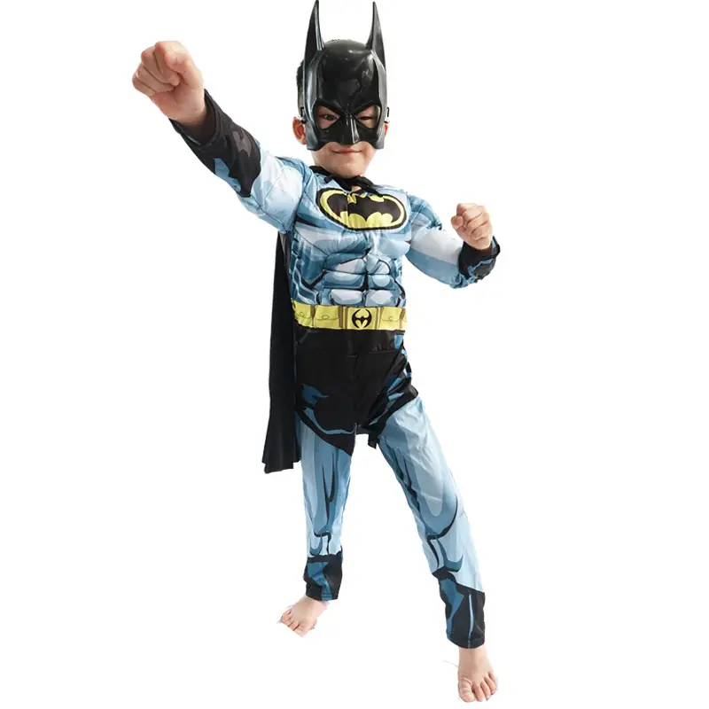 Halloween Avengers Iron Man Captain America Superman Spider-Man Hulk Children Muscle Costume — feature 15