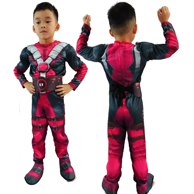 Halloween Avengers Iron Man Captain America Superman Spider-Man Hulk Children Muscle Costume — feature 18