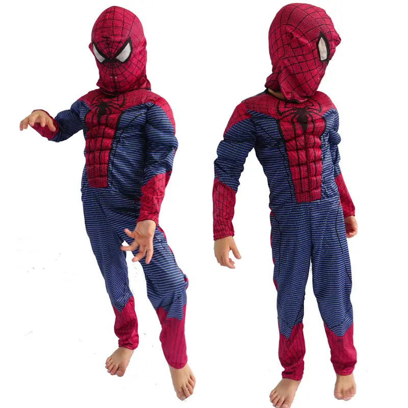 Halloween Avengers Iron Man Captain America Superman Spider-Man Hulk Children Muscle Costume — feature 5