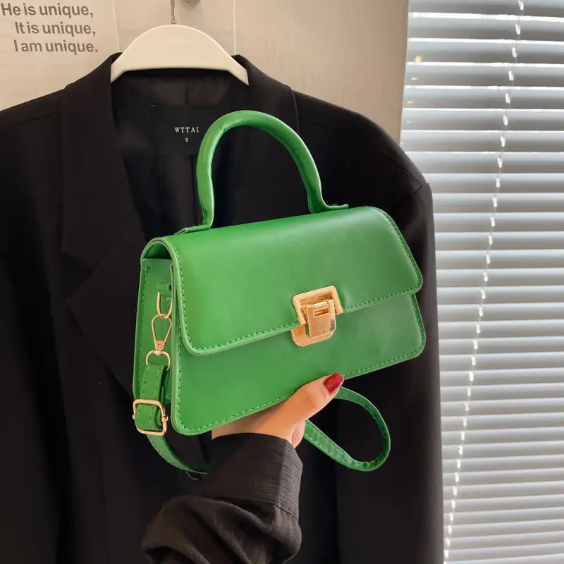 Green Korean Style Women's Shoulder Bag 2023 New Arrival - Image 7