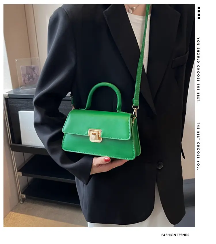 Green Korean Style Women's Shoulder Bag 2023 New Arrival — feature 1