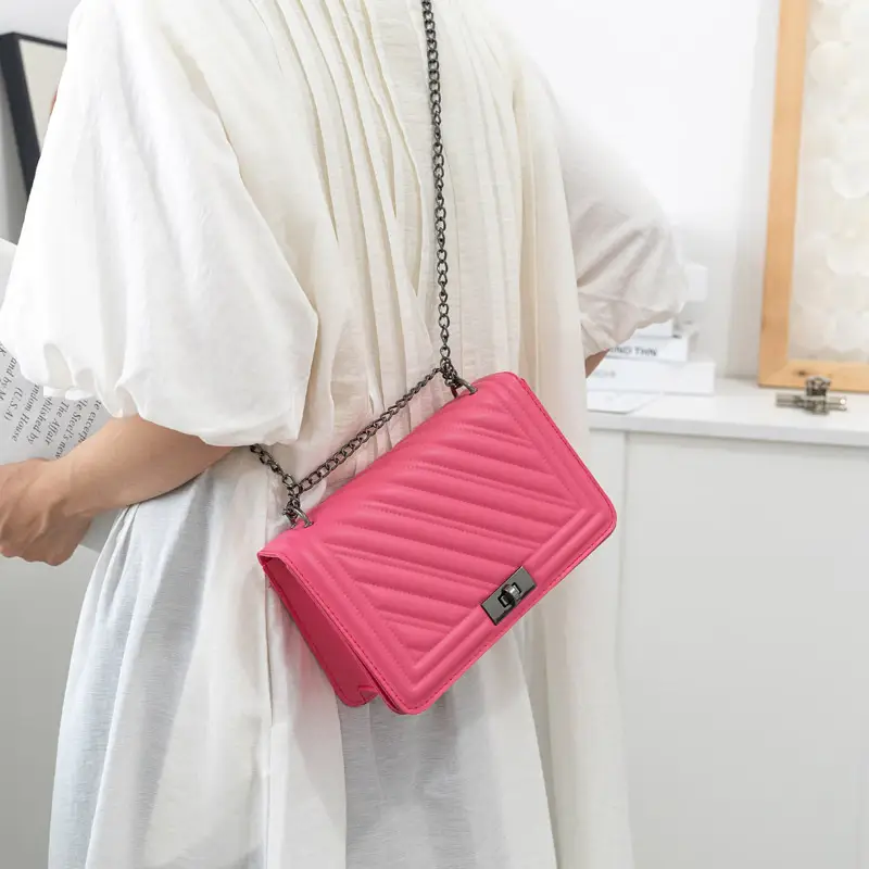 Black Quilted Shoulder Bag for Women 2023 - Image 8