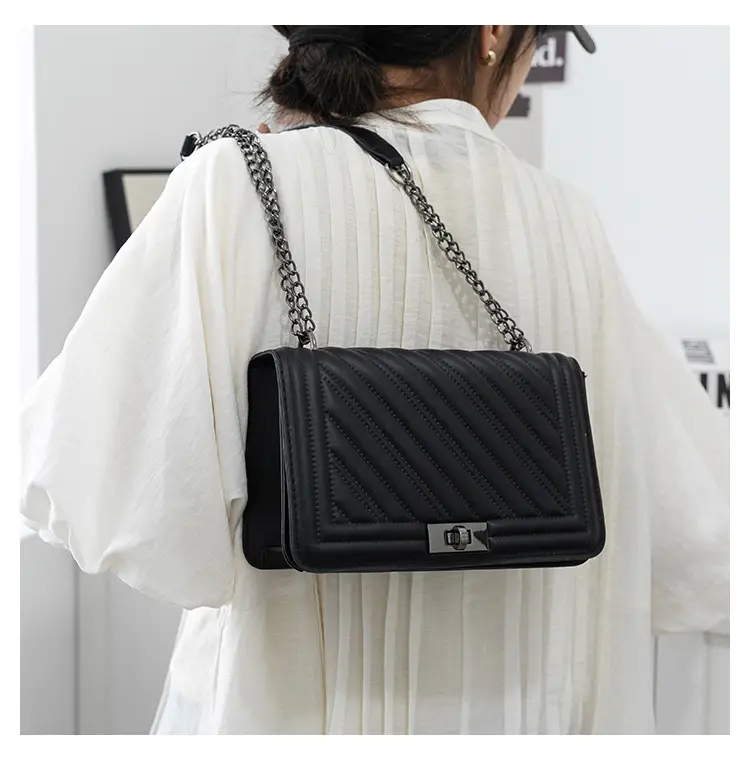 Black Quilted Shoulder Bag for Women 2023 — feature 16