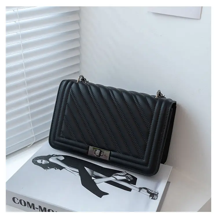 Black Quilted Shoulder Bag for Women 2023 — feature 22