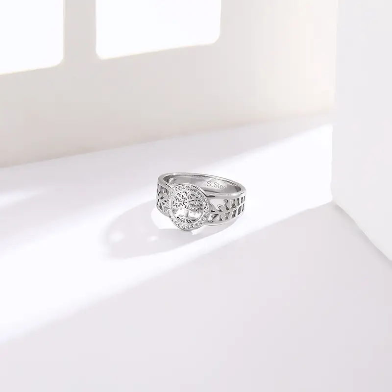 Cross-Border Hollow Ring Gold Silver Color-Preserving European American Fashion β feature 10