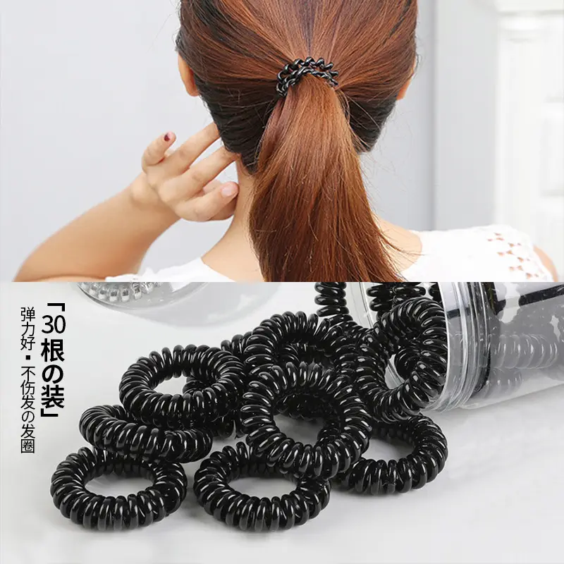Green Acrylic Hair Bands 9 Pcs Set - Image 9