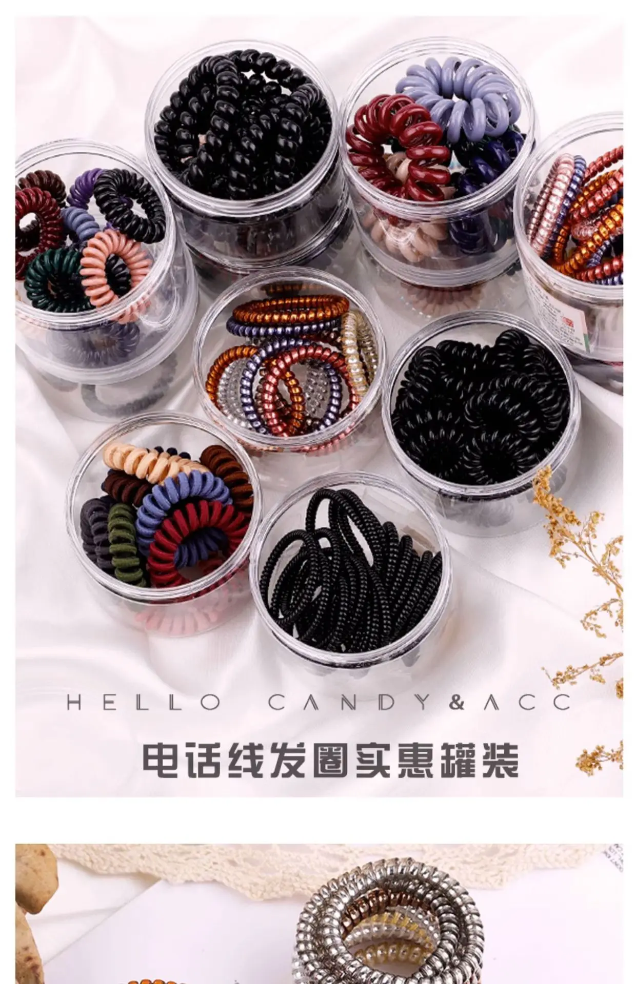 Green Acrylic Hair Bands 9 Pcs Set — feature 18