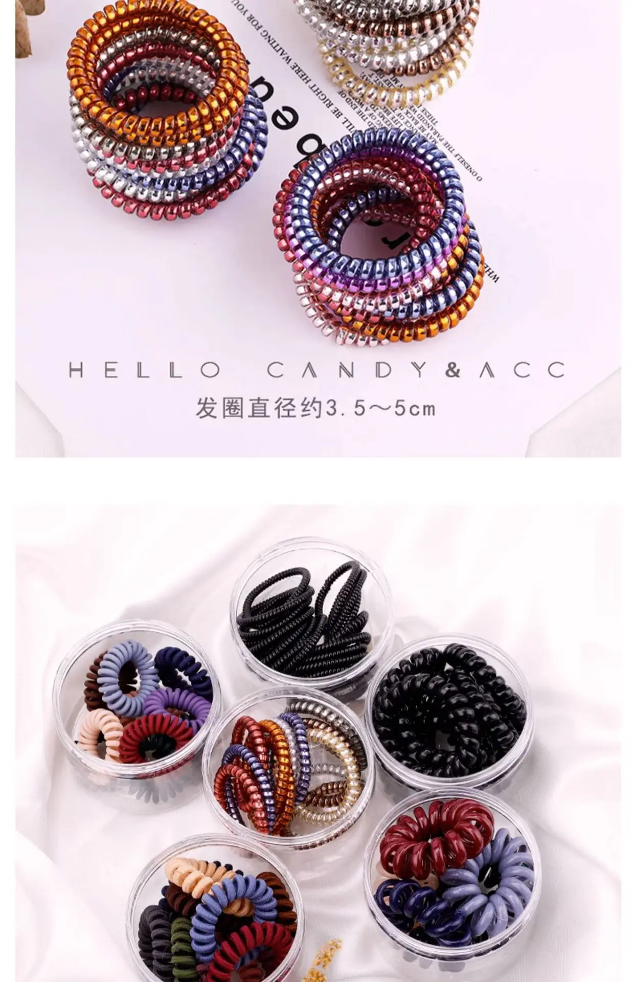 Green Acrylic Hair Bands 9 Pcs Set — feature 19