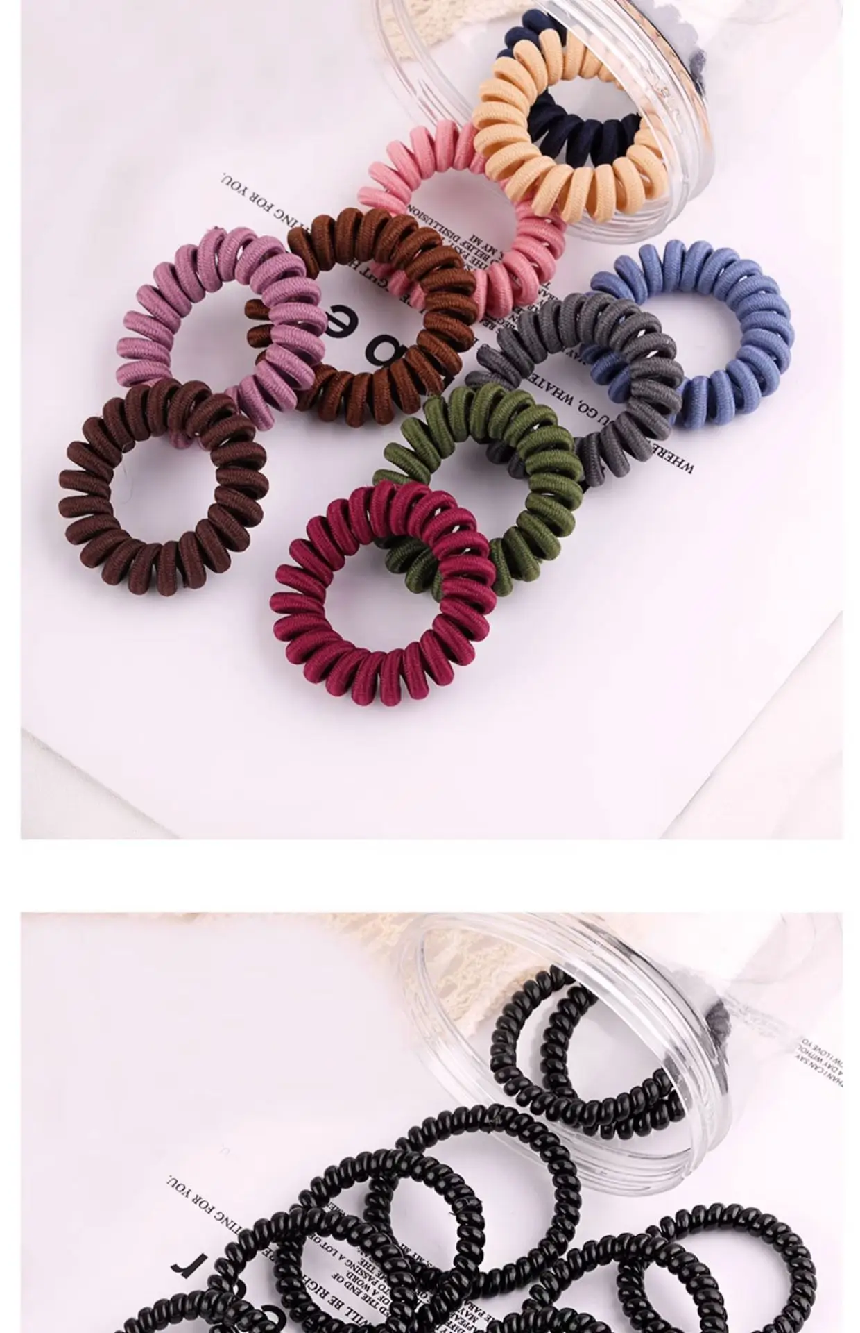 Green Acrylic Hair Bands 9 Pcs Set — feature 22