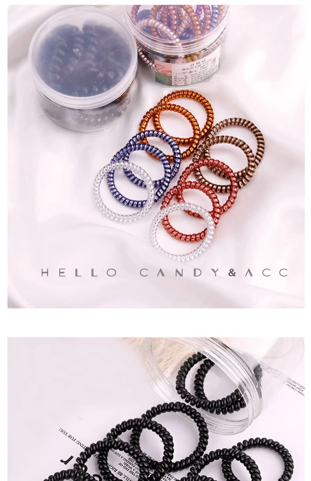 Green Acrylic Hair Bands 9 Pcs Set — feature 26