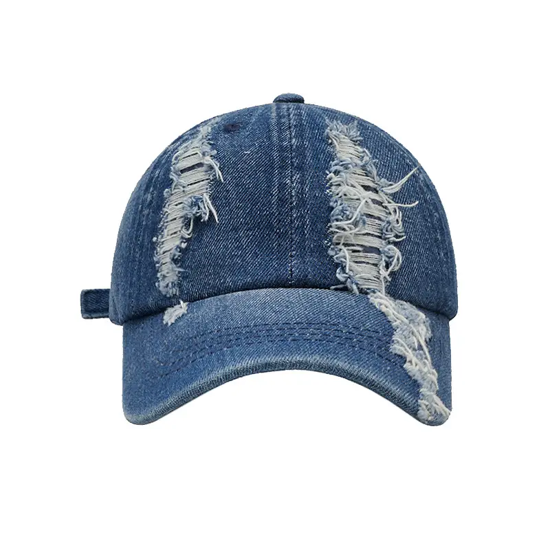 Women's American Wash Denim Peaked Cap - Image 5