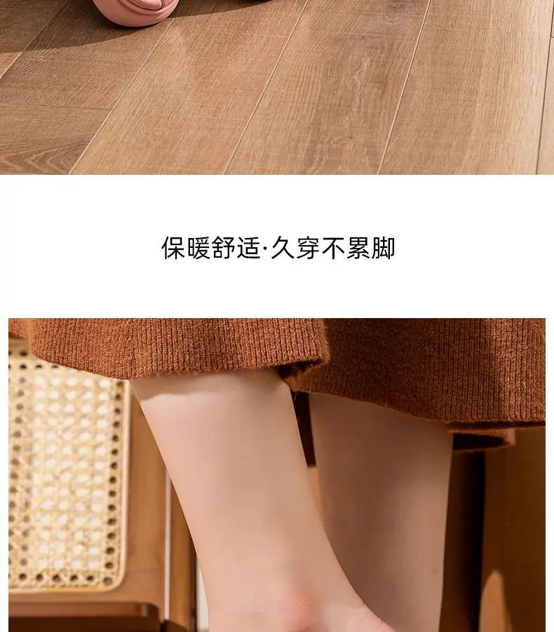 Women Winter Waterproof Cotton Slippers Pu Leather Warm Indoor — feature 19